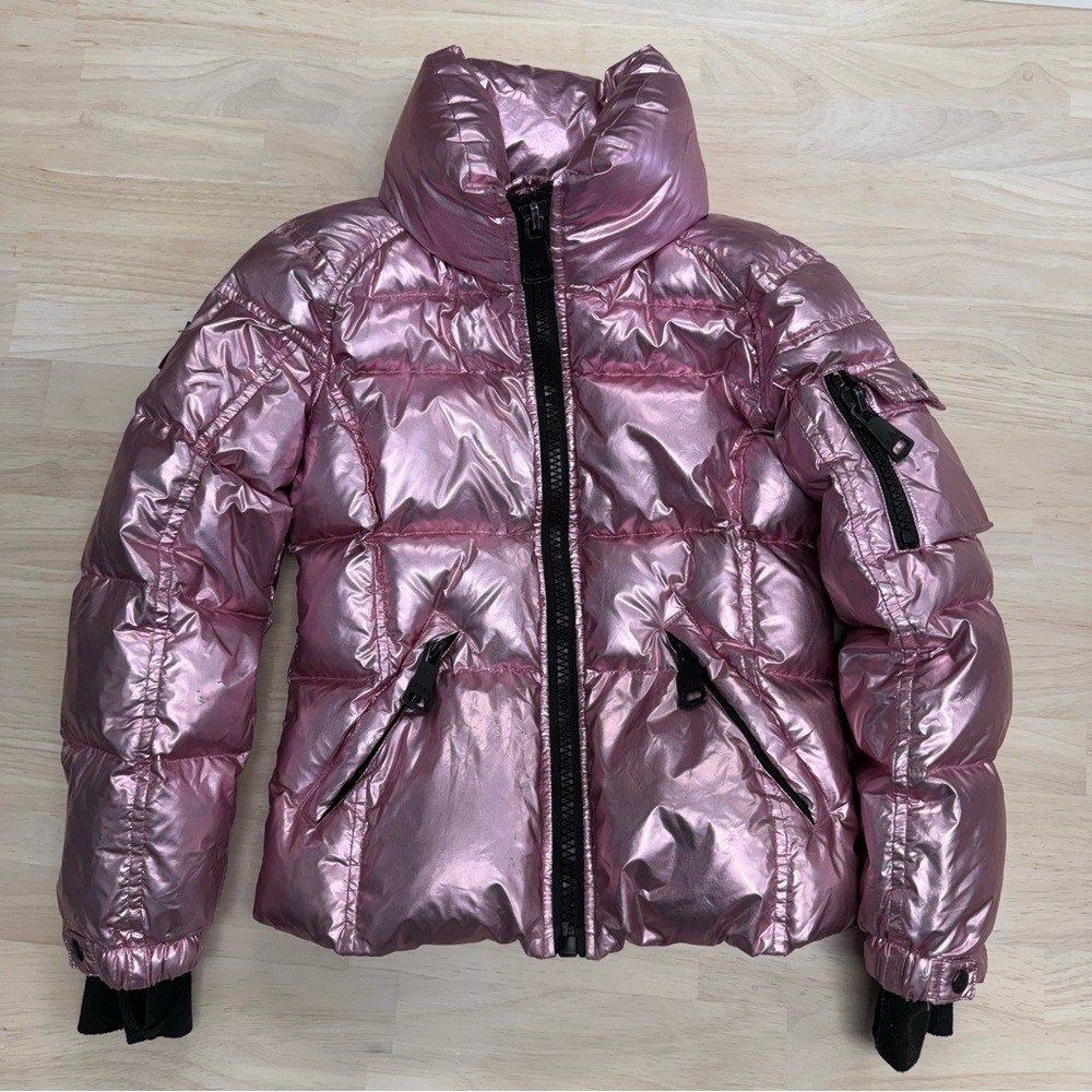 SAM. Pink metallic down puffer